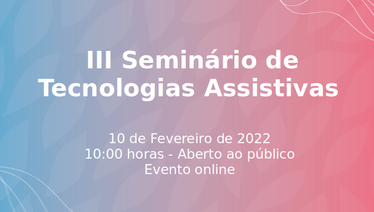 banner iii seminario tecnologias assistivas 2022