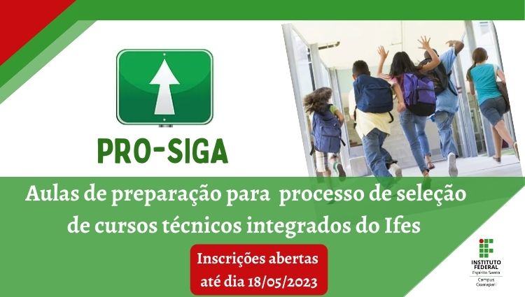 Pro-Siga: inscrições abertas para estudantes do 9º ano da Rede Pública de Ensino de Guarapari